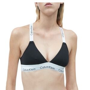 Calvin Klein Modern Cotton Unlined Triangle Bralette QF5980 size small